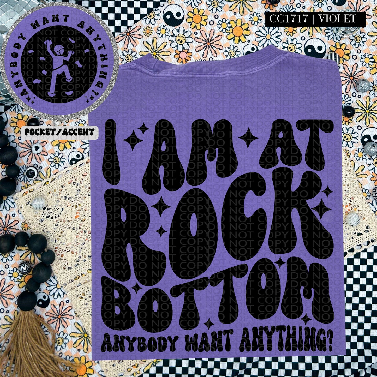 I am at rock bottom | Wavy Snarky PNG