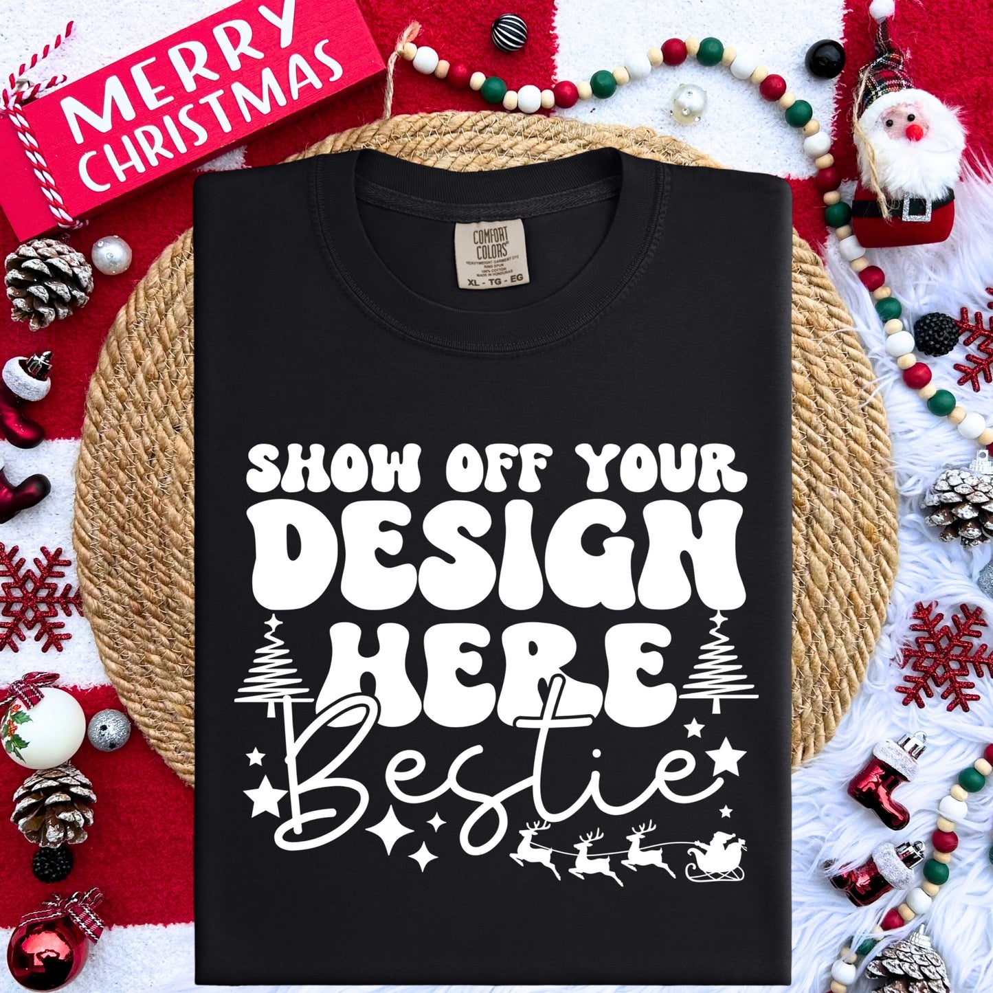 CC1717 CHRISTMAS - BLACK