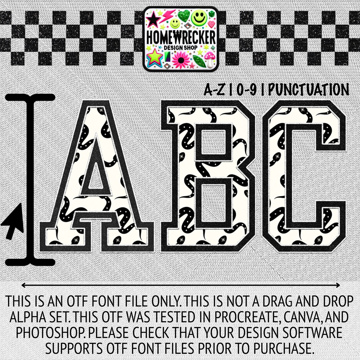 Celestial #4 OTF Font, Faux Embroidery, Varsity Letter Style OTF Font Clipart Make your own designs Digital Download