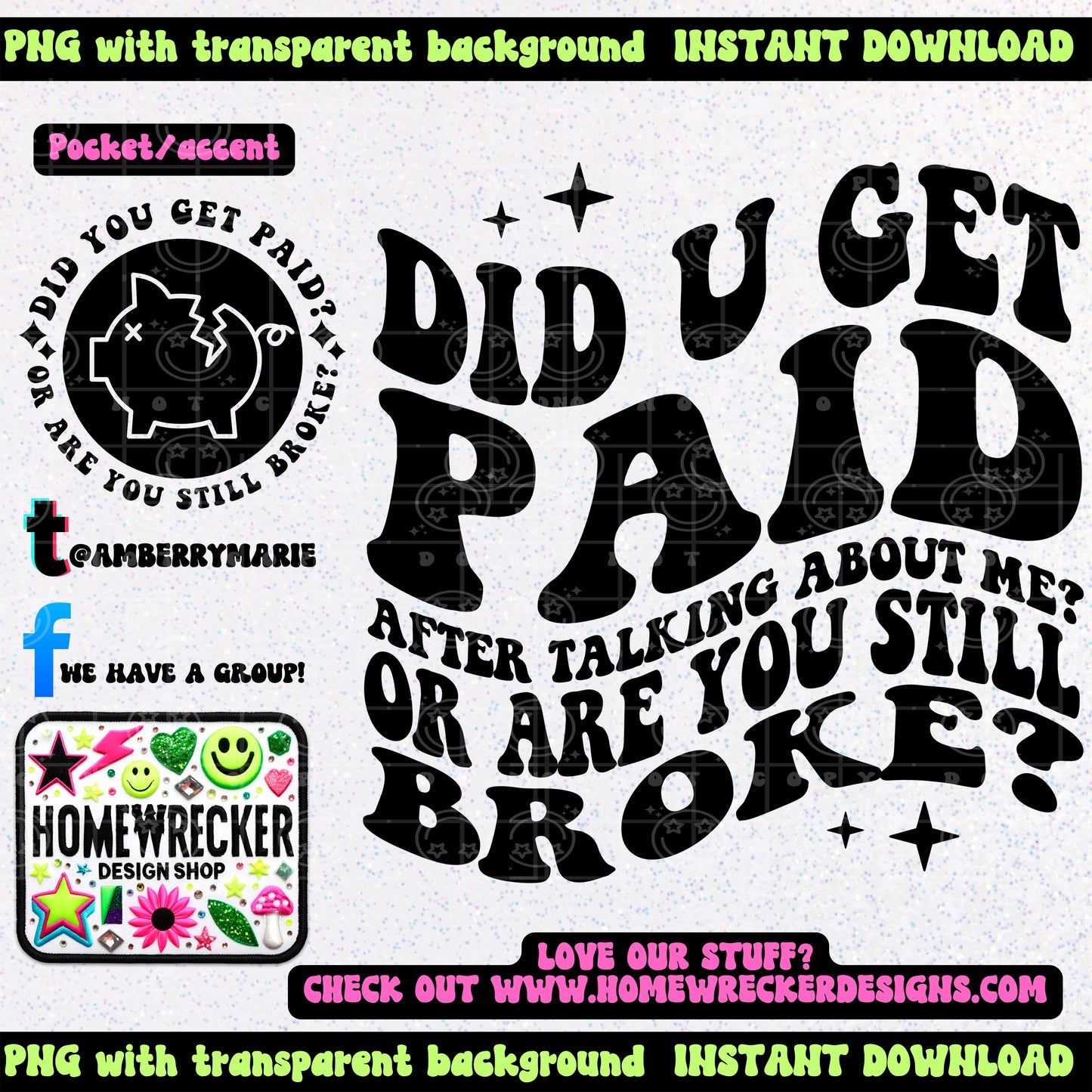 Did you get paid after talking about me | Wavy Snarky PNG