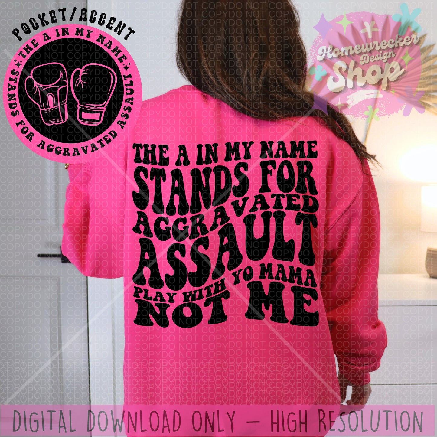 The A in my name stands for Aggravated Assault PNG, Wavy Font, Funny Png Design, Adult Humor Png, Funny Quote PNG, Sublimation, Retro