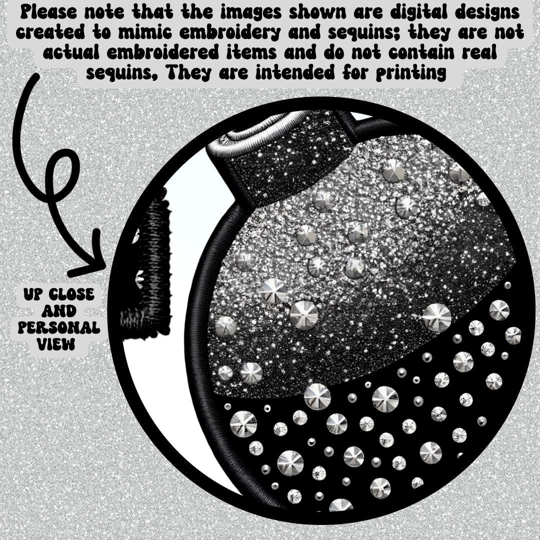 F Bomb Kinda Mom PNG Faux Embroidery Faux glitter digital download