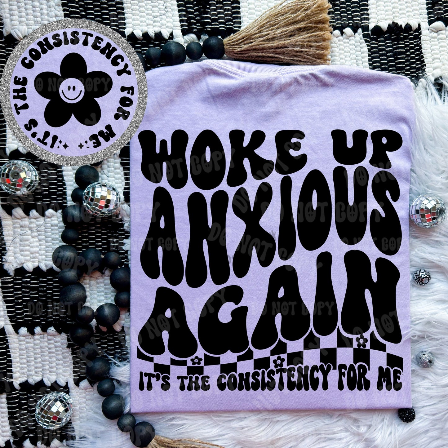 Woke Up Anxious Again PNG