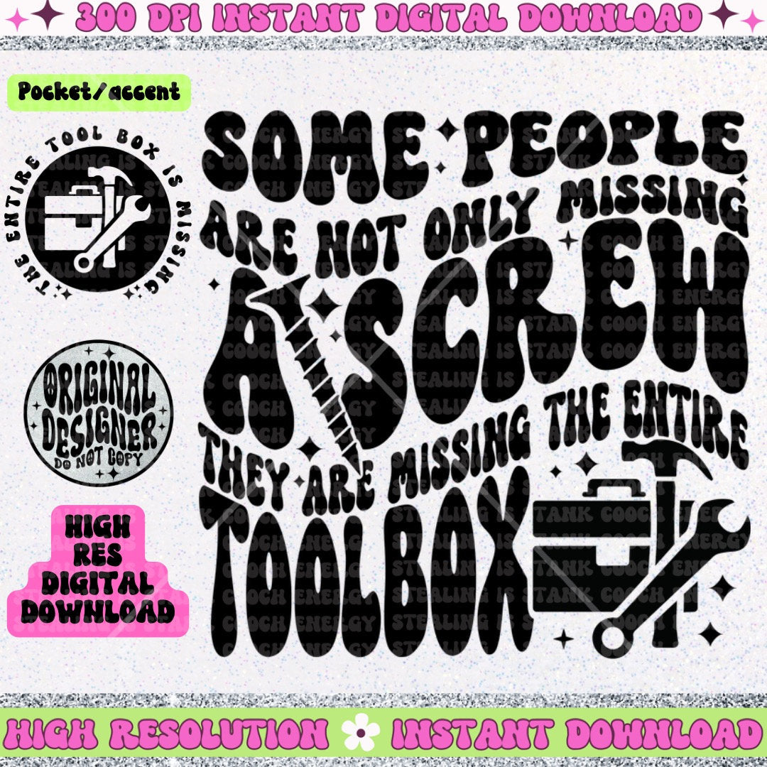 Some people are not only missing a screw they are missing the entire toolbox PNG