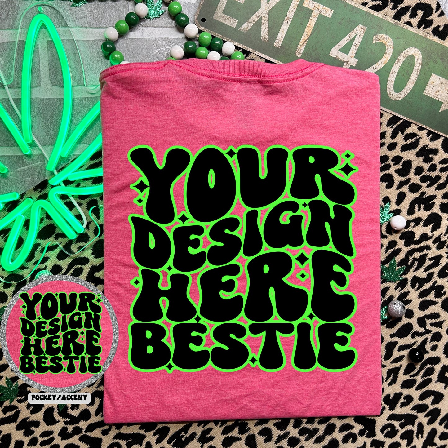 Gildan Heather Heliconia Tshirt Mockup, g64000 Heather Heliconia, 420 themed, back of shirt , digital mock up