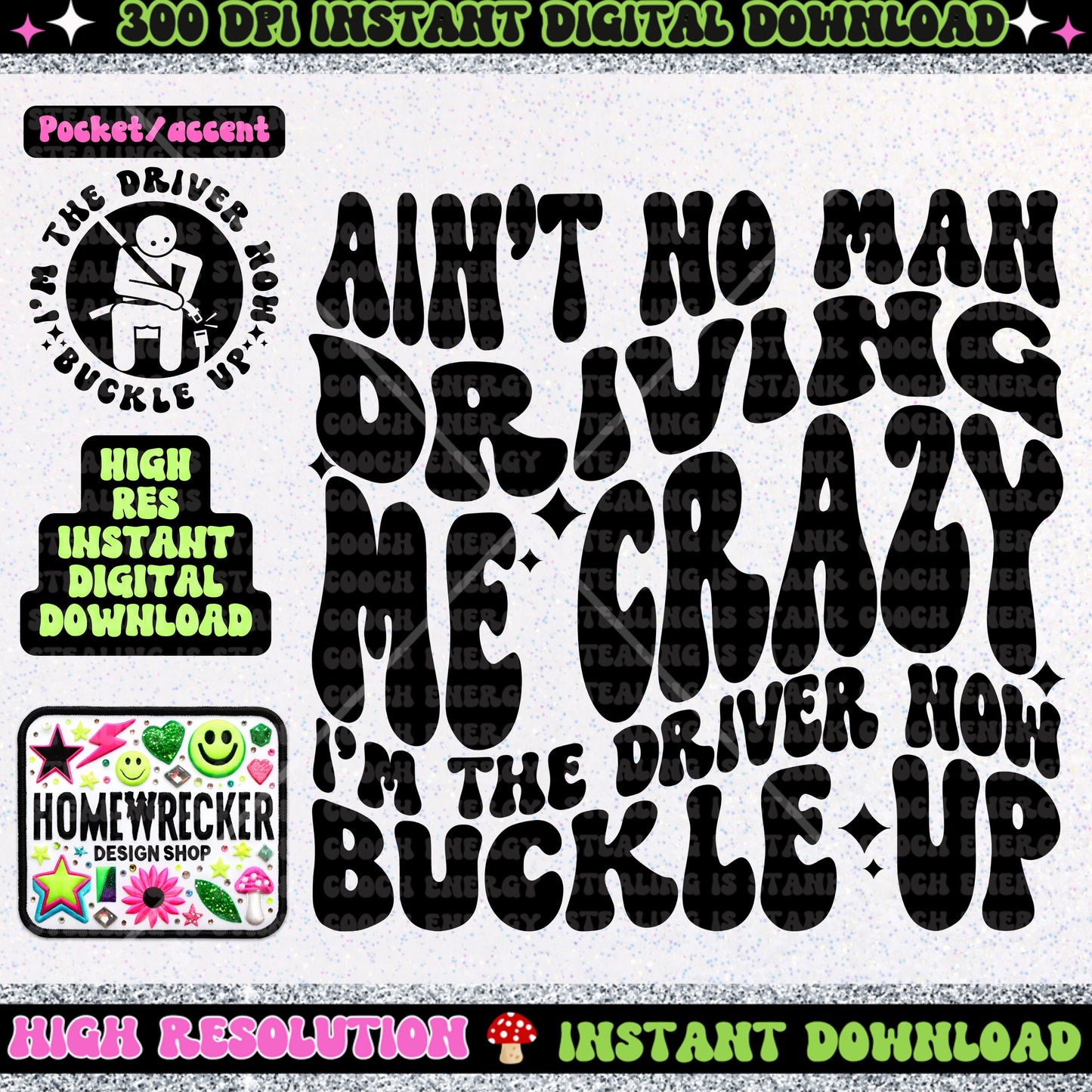 Aint no man driving me crazy I’m the driver now PNG