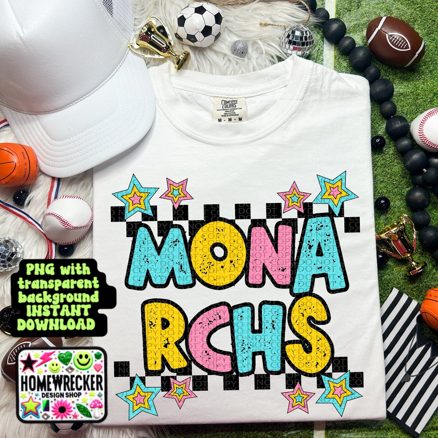 Retro Distressed PNG Monarchs | Homewrecker Design Shop