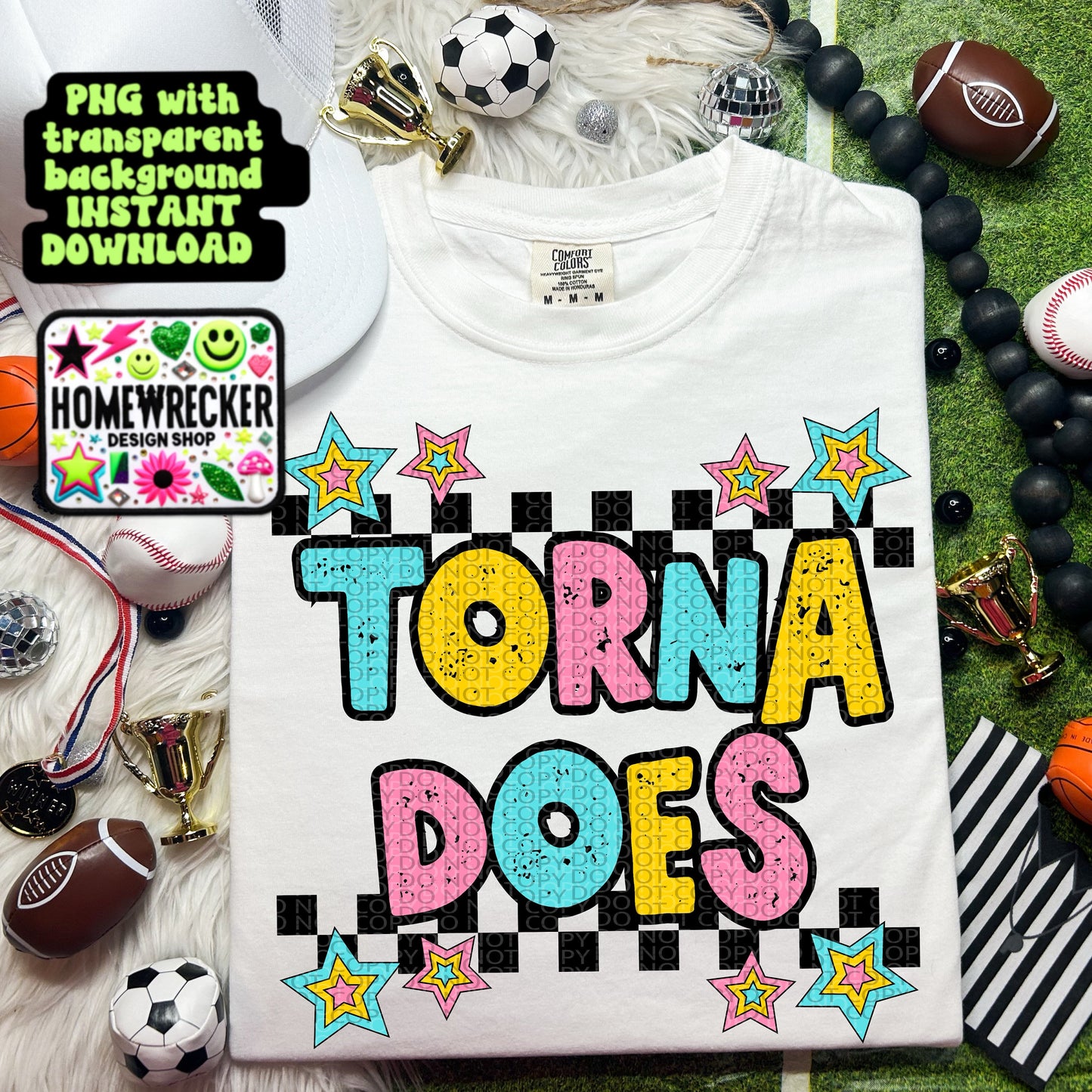 Retro Distressed Mascot PNG Tornadoes | Homewrecker Design Shop