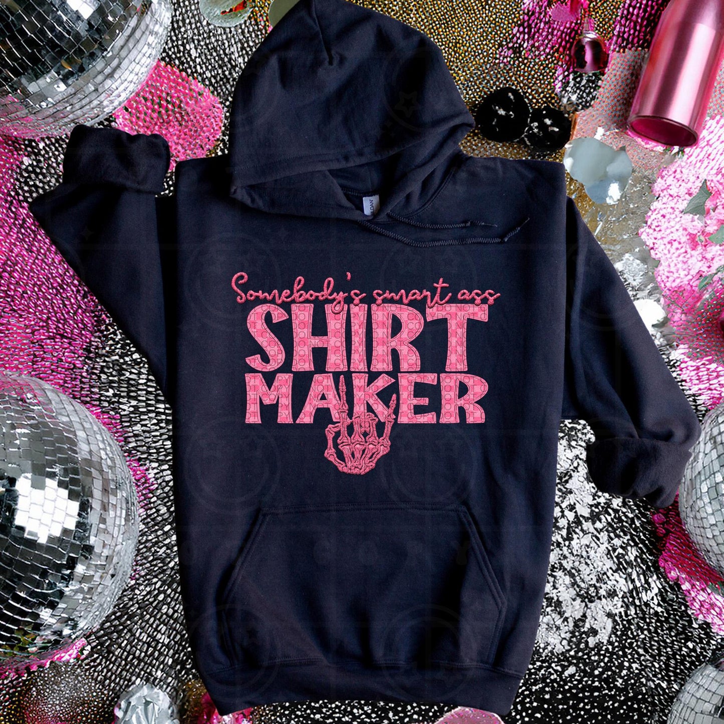 SHIRT MAKER | Somebodys Smart Ass Name Design, Family Names, printable faux embroidery, Snarky png