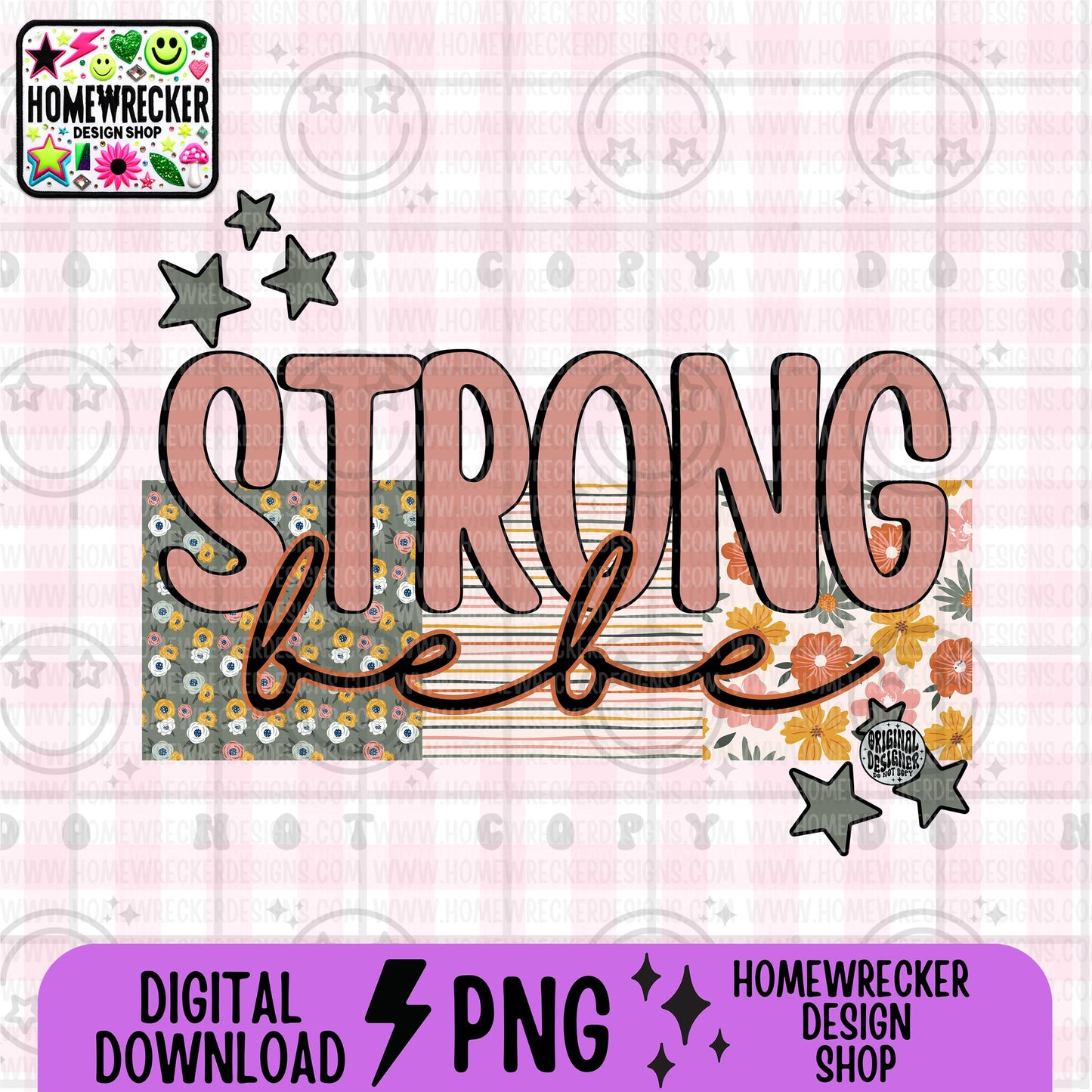 Strong Bebe PNG digital download