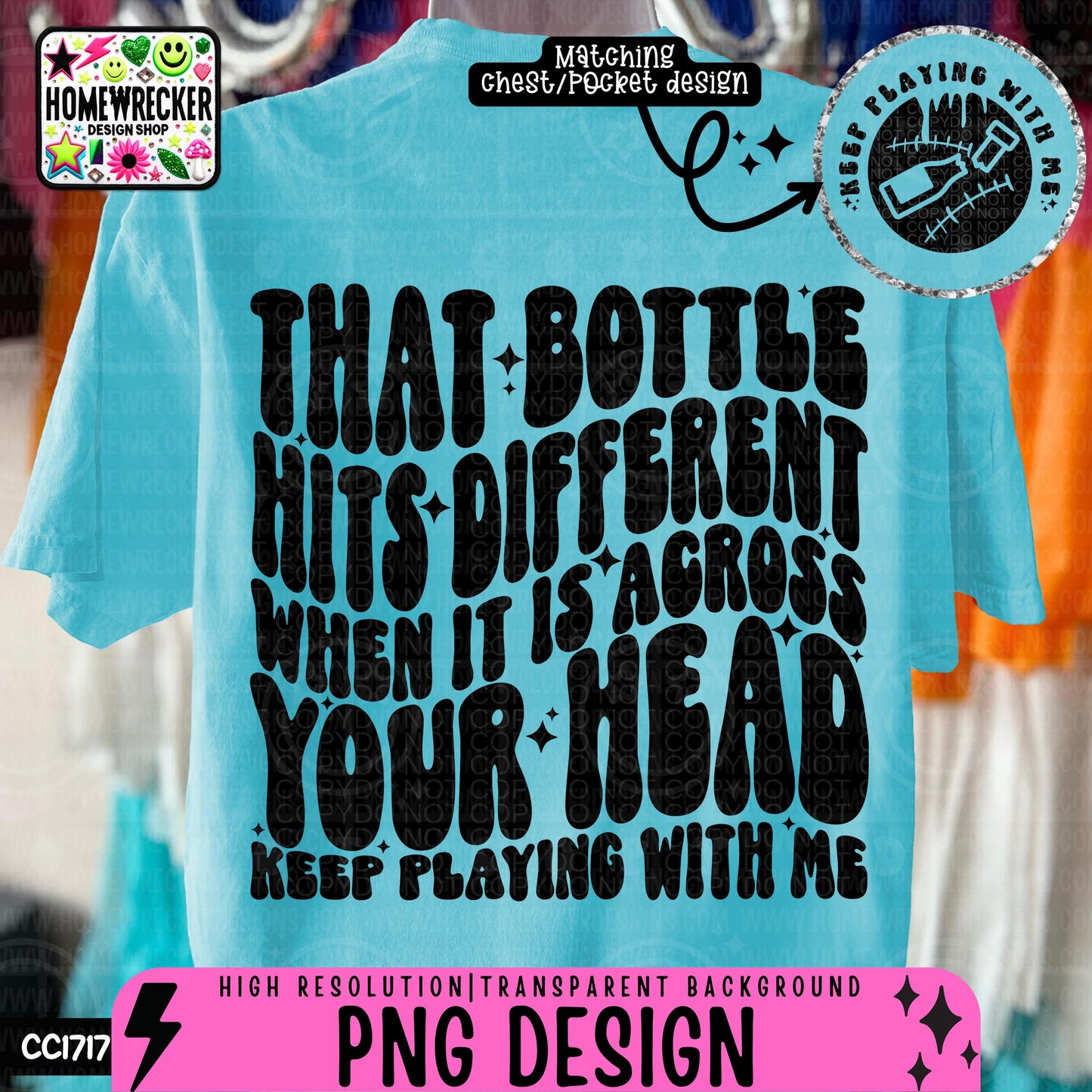 That bottle hits different when its across your head, Single Color Wavy Design Front Pocket Snarky PNG, drama, boundaries, bar, Png designs