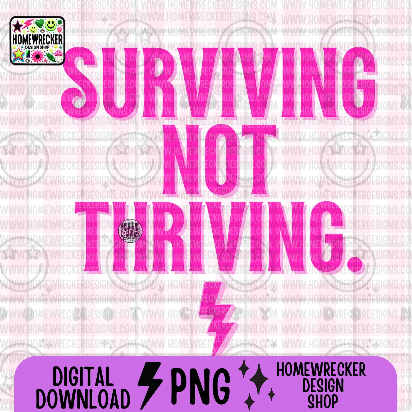 Surviving not thriving, typography, word designs, png digital download, tshirt design, PNG