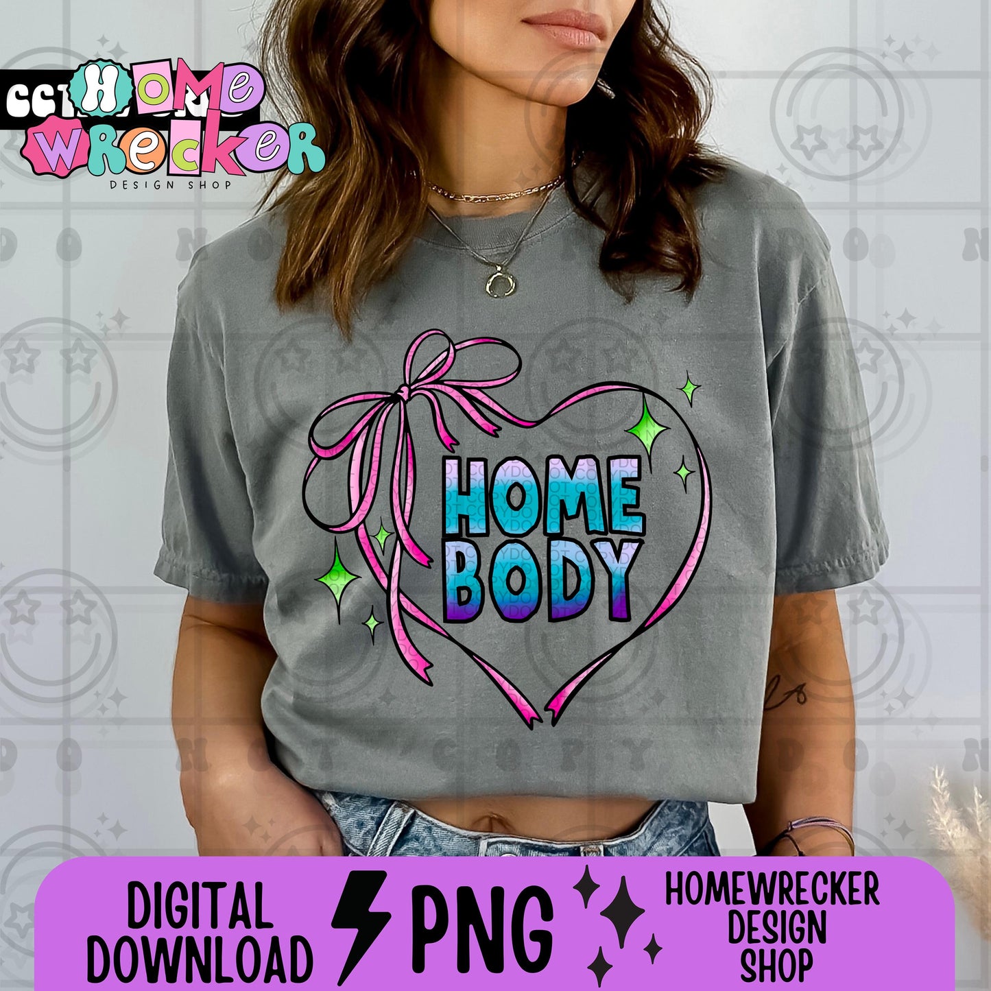 Homebody Ribbon Coquette HeartPNG