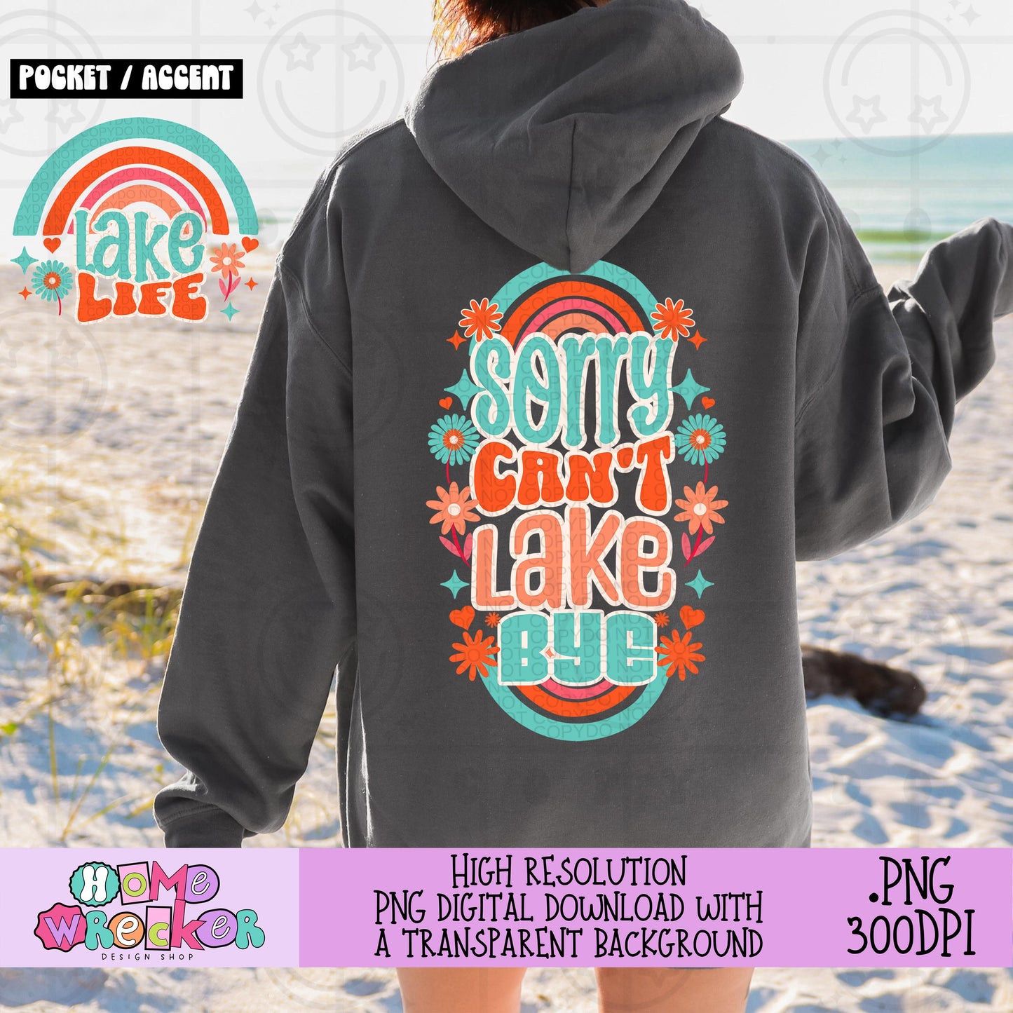 Sorry can't lake bye PNG Summer Beach Lake Palm Tree Digital Download