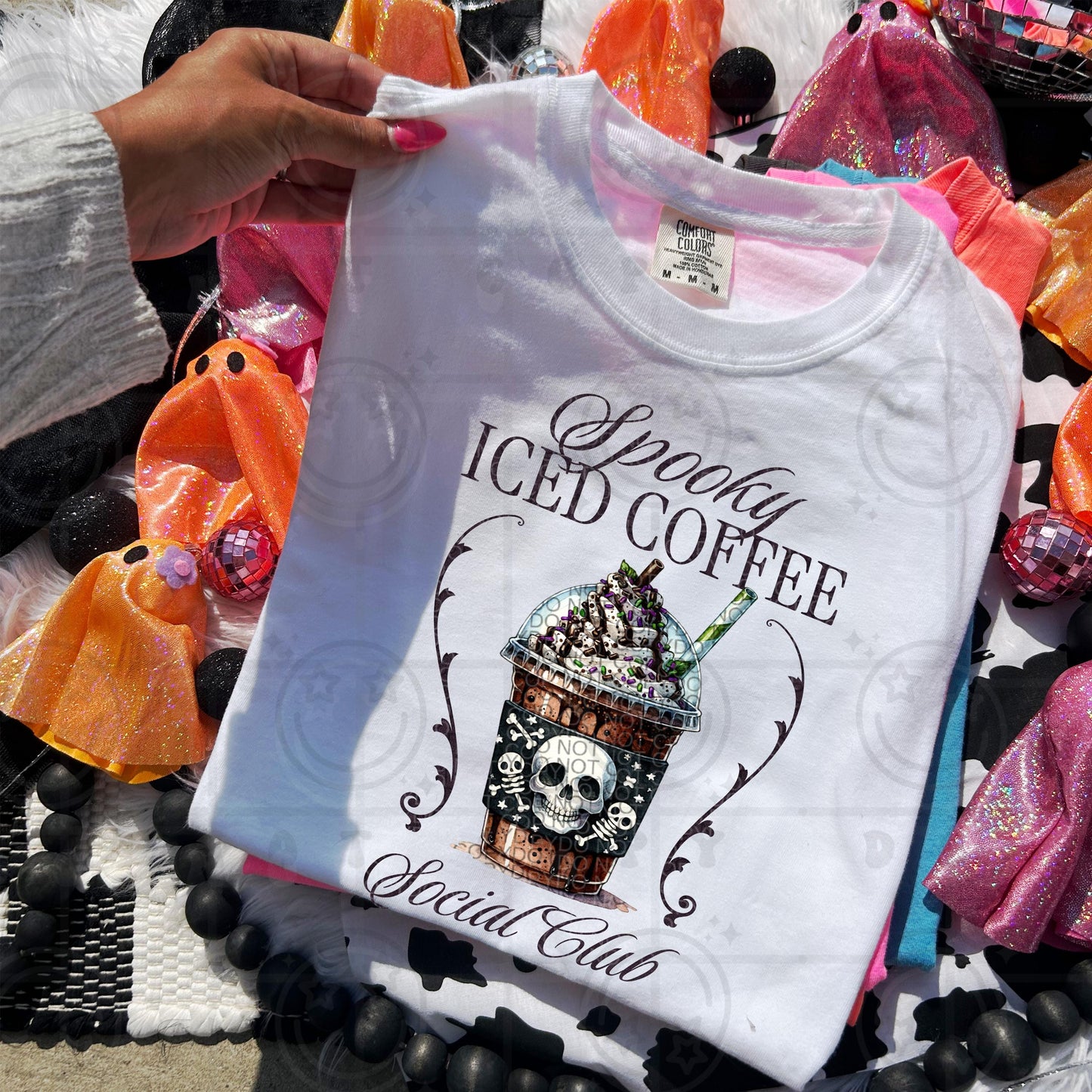 Spooky iced coffee social club PNG Digital Download Homewrecker Design Shop
