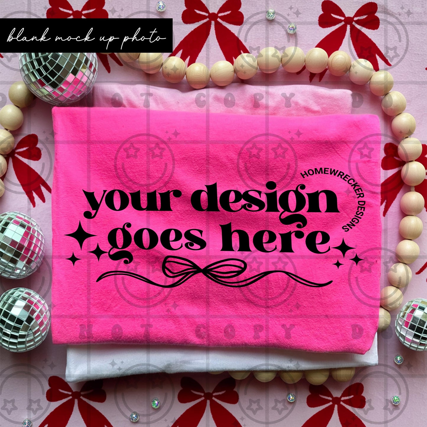 neon pink shirt mock up, flat lay, blank mock photo, pink and red coquettes, christmas, valentines day every day cc1717 comfort colors