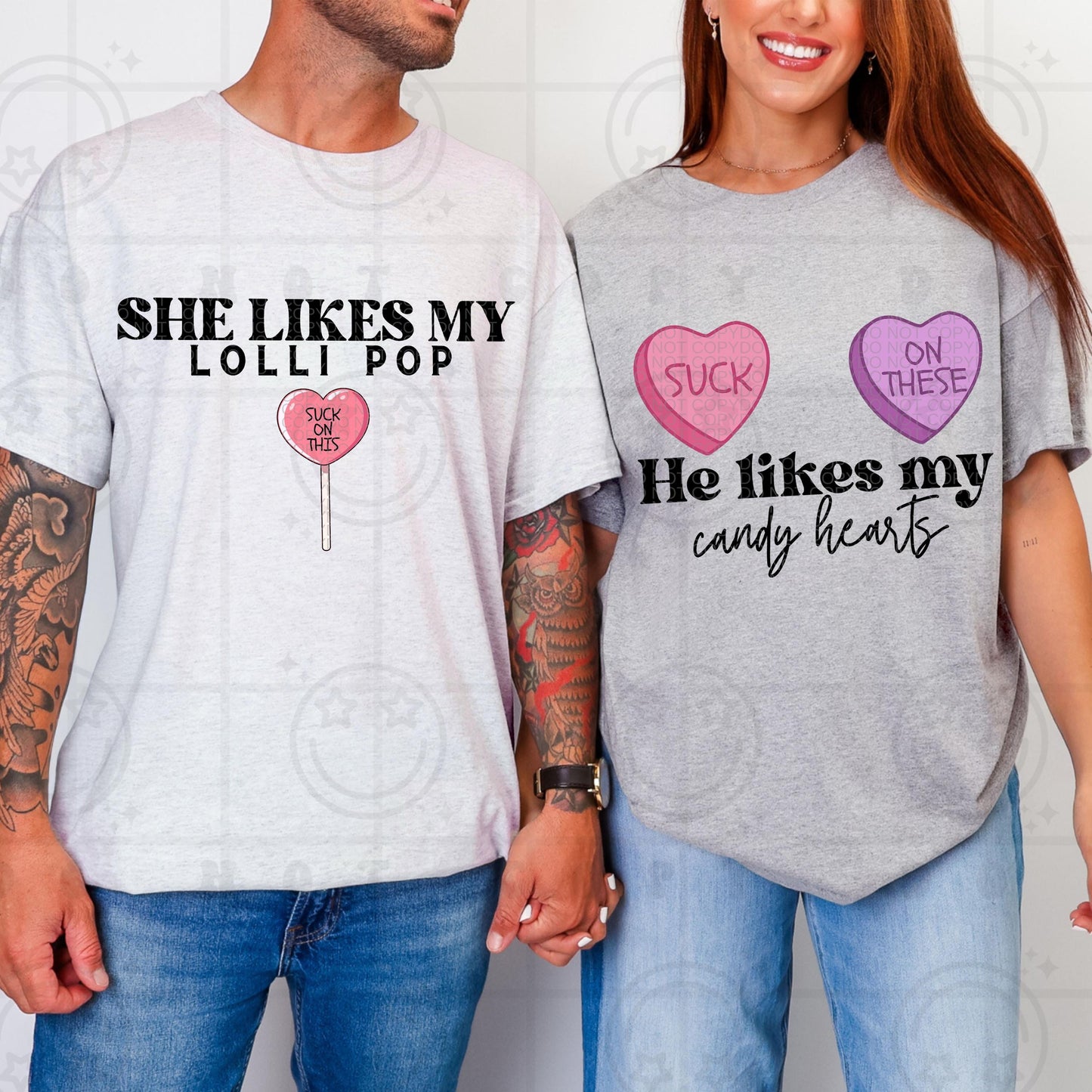she likes my lolli pop he likes my candy hearts couples matching valentines day PNG digital download