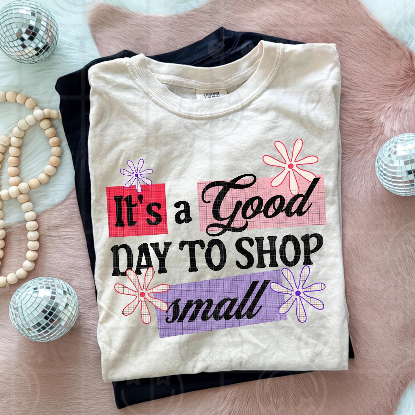 it's a good day to shop small PNG digital download