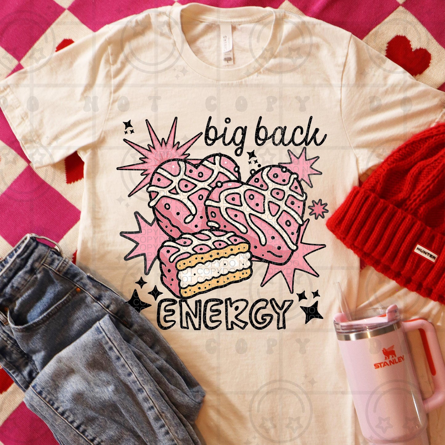 Big back energy snack cakes valentines day PNG digital download