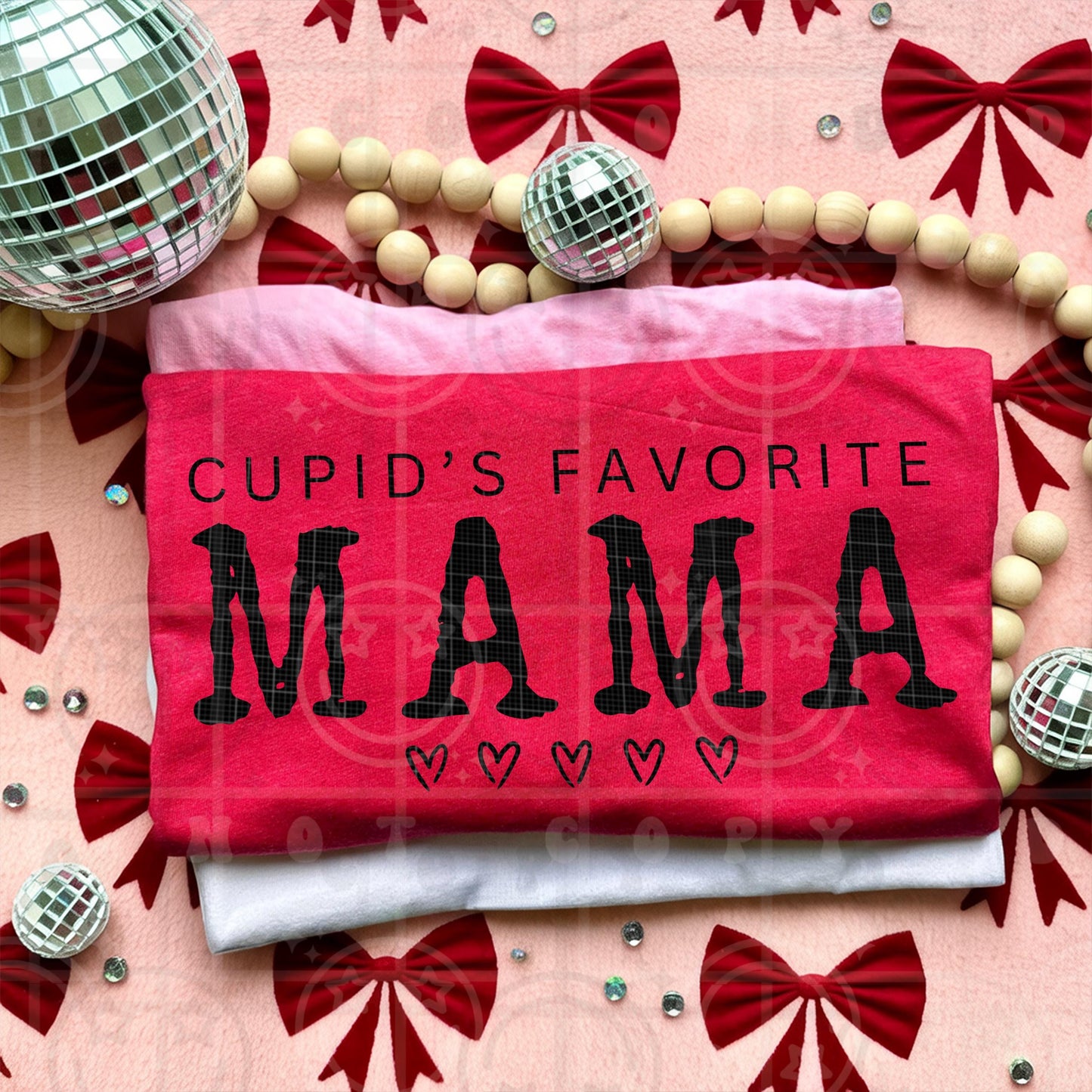 Cupids Favorite Mama Valentine Shirt Design Retro Distressed Mama Valentine PNG Funny Mom Love Graphic Vintage Valentines Day Mama Art