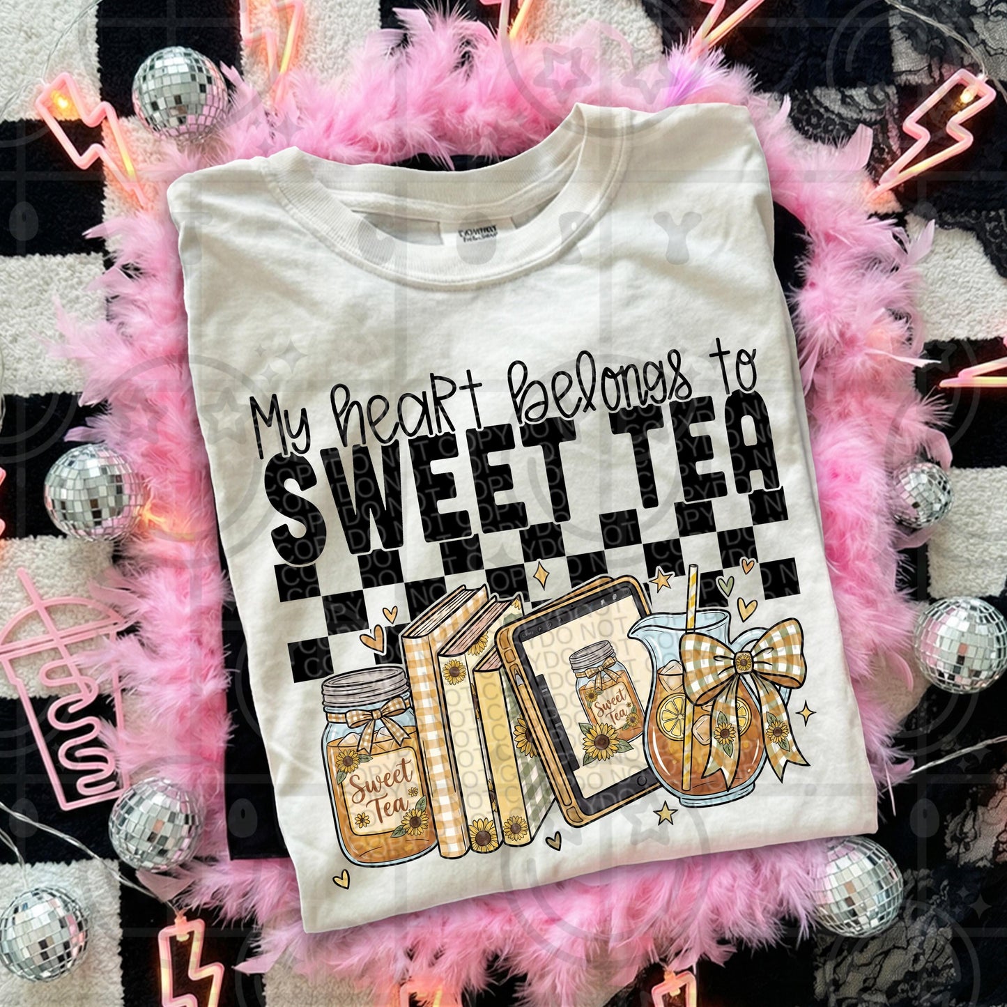 my heart belongs to sweet tea png digital download