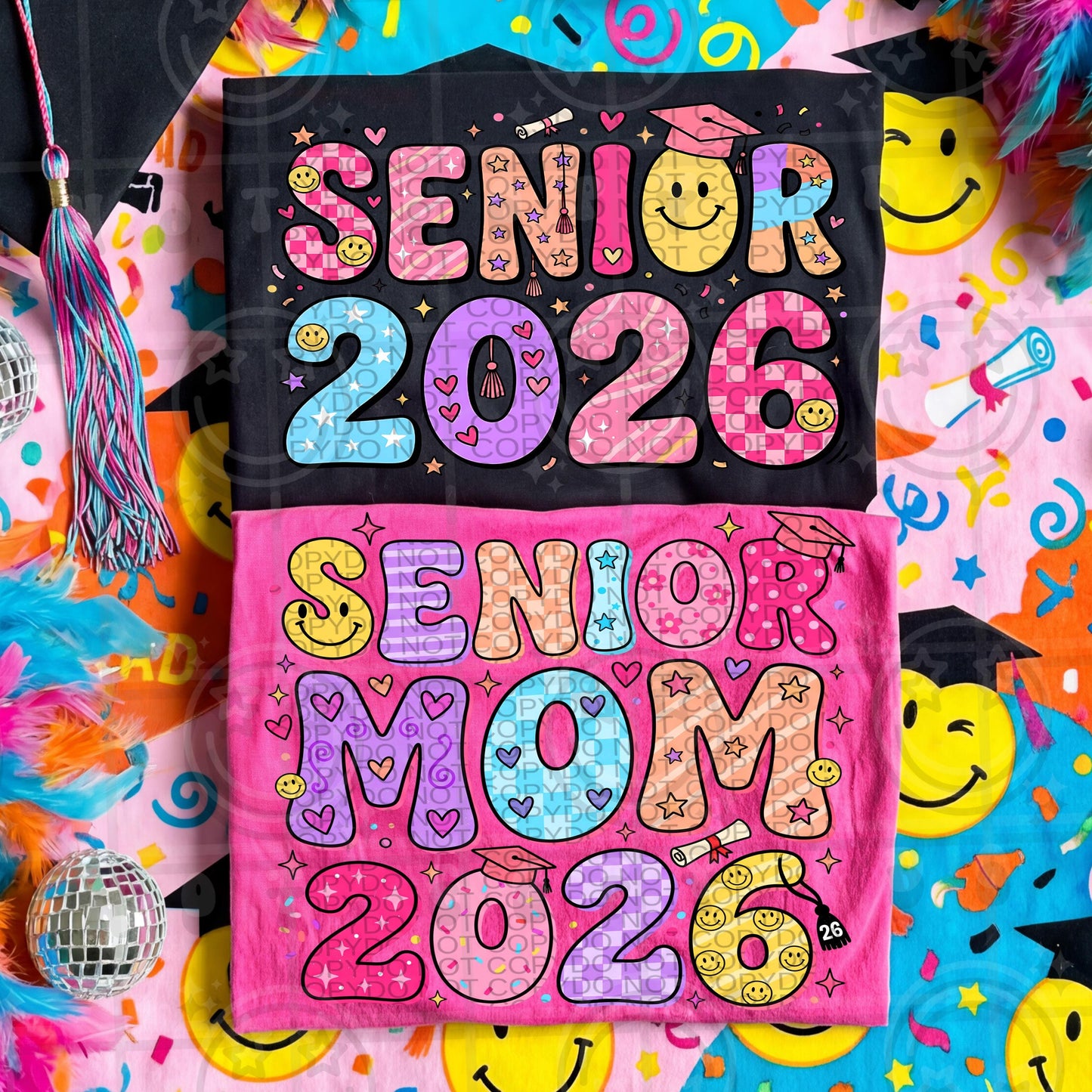 Senior 2026, Senior Mom, Graduation, Png designs, digital download bundle