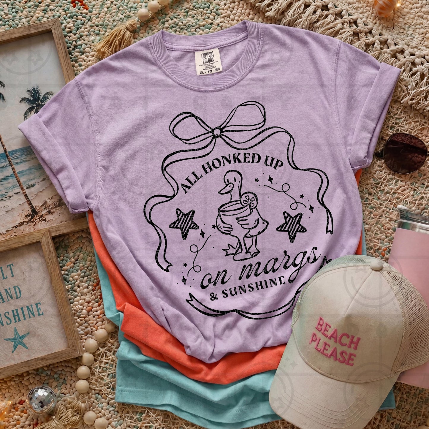 All honked up on margs and sunshine silly goose summer PNG digital download