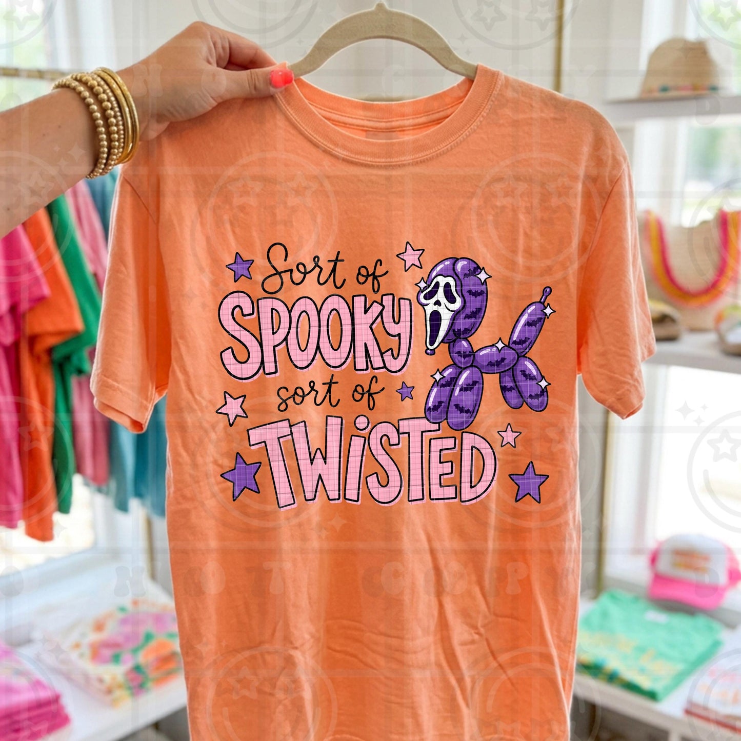 Sort of spooky sort of twisted halloween balloon animal dog PNG digital download