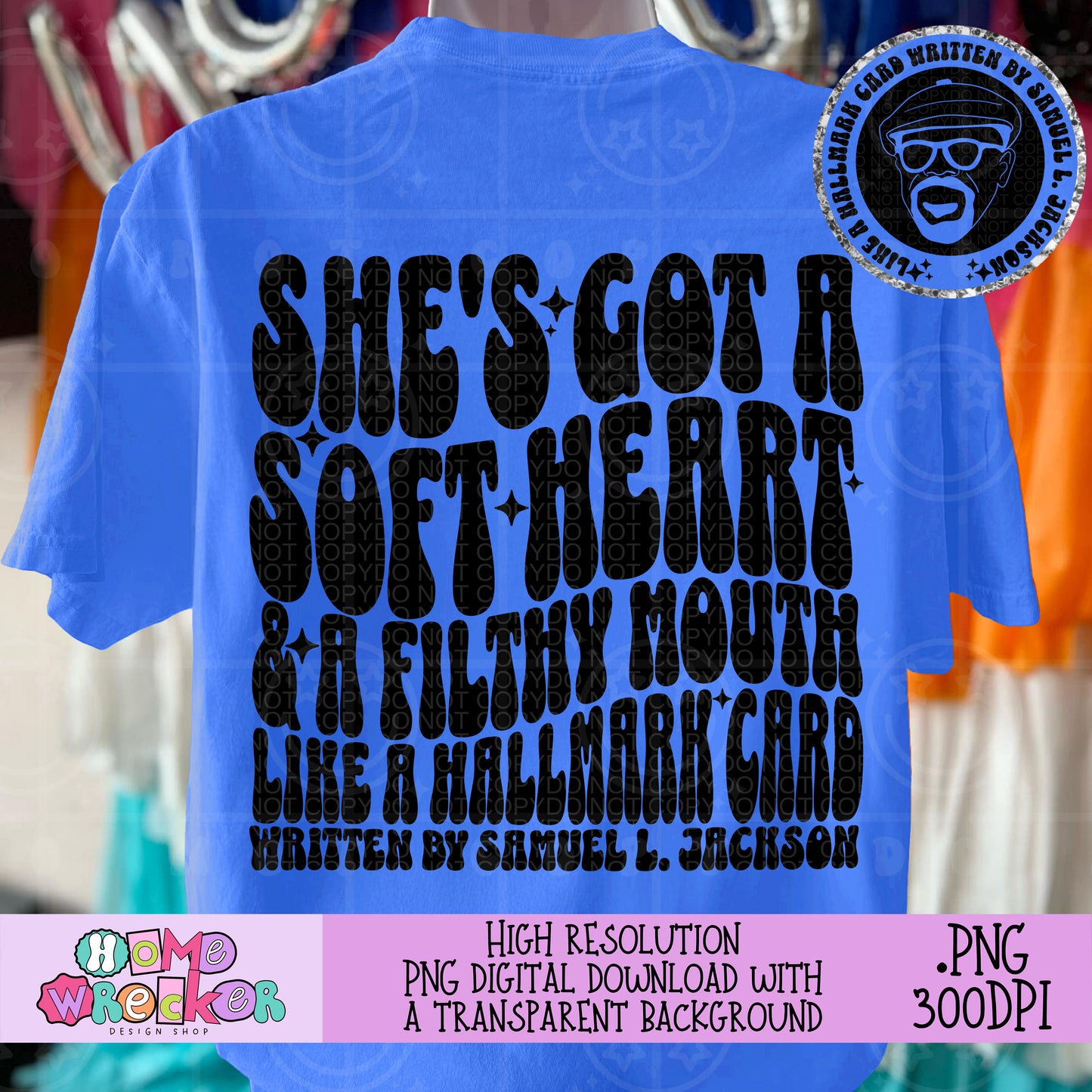 She's got a soft heart and filthy mouth PNG