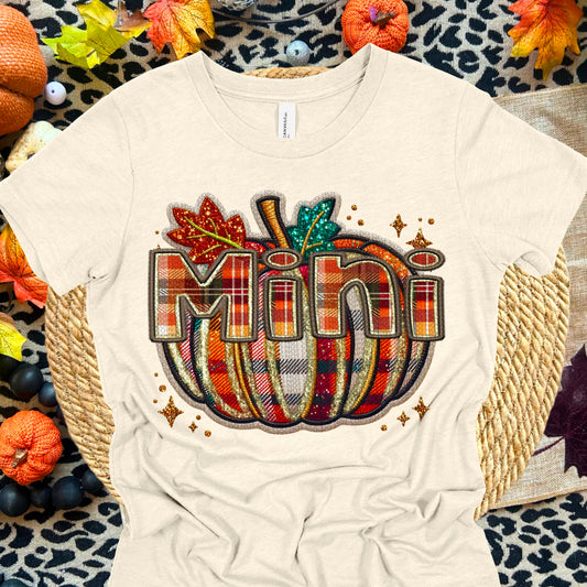 Plaid pumpkin Mini