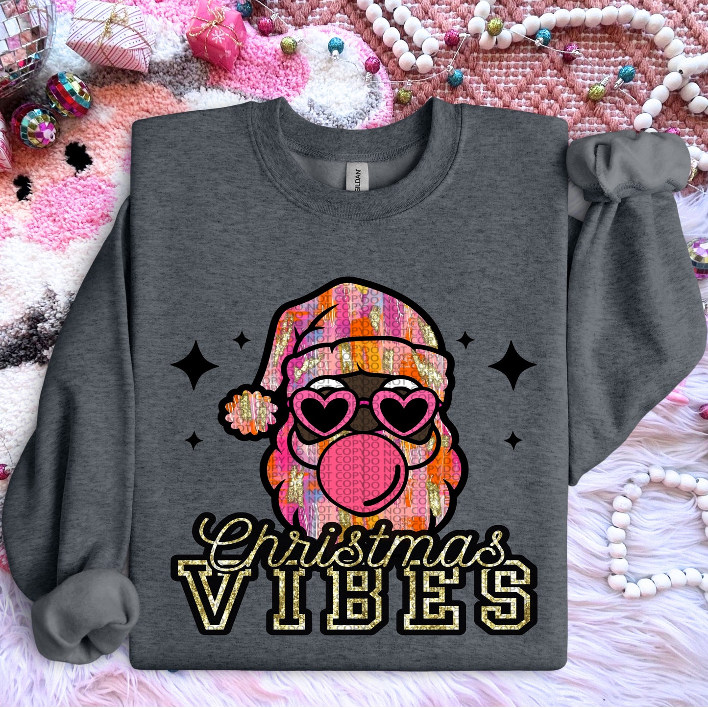 Christmas Vibes Santa | Christmas PNG