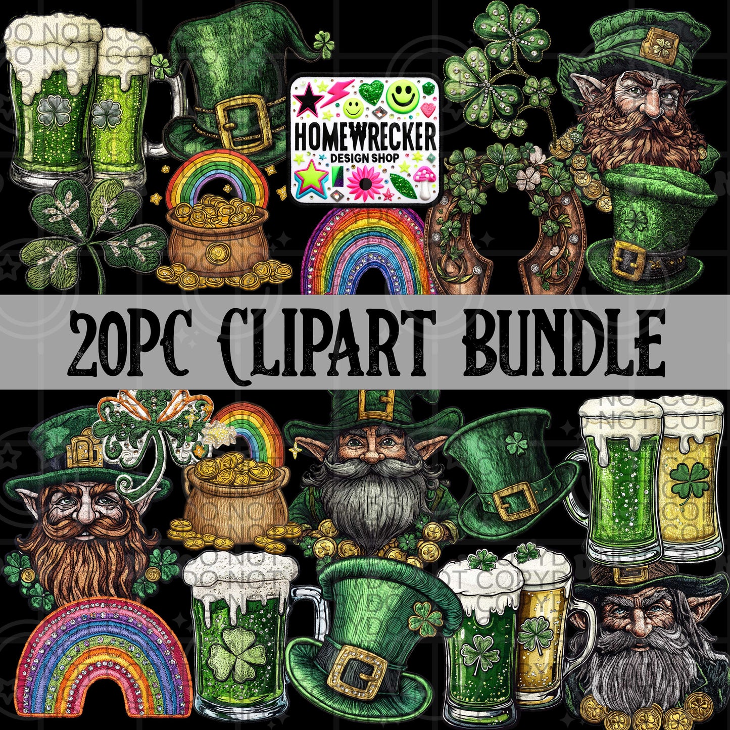 20pc St. Patrick's Day Clipart Bundle