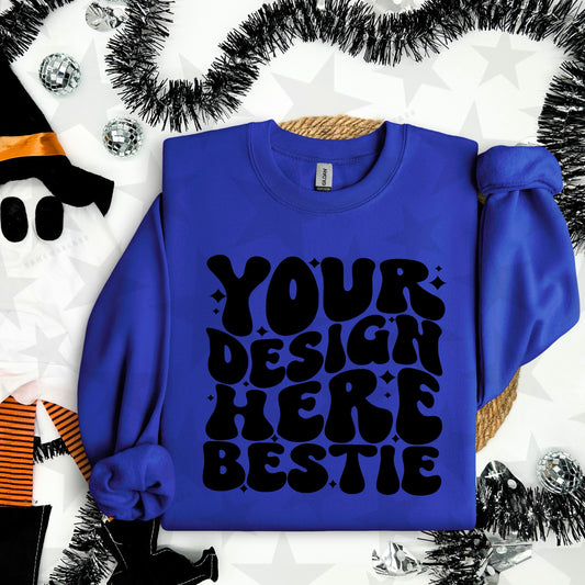 G18000 Royal Crewneck Sweatshirt Mockup | Halloween