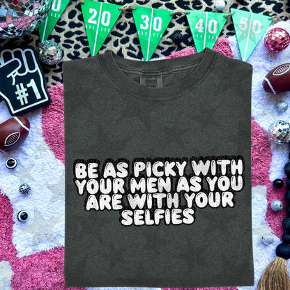 Be as picky with your men as you are with your selfies PNG Download