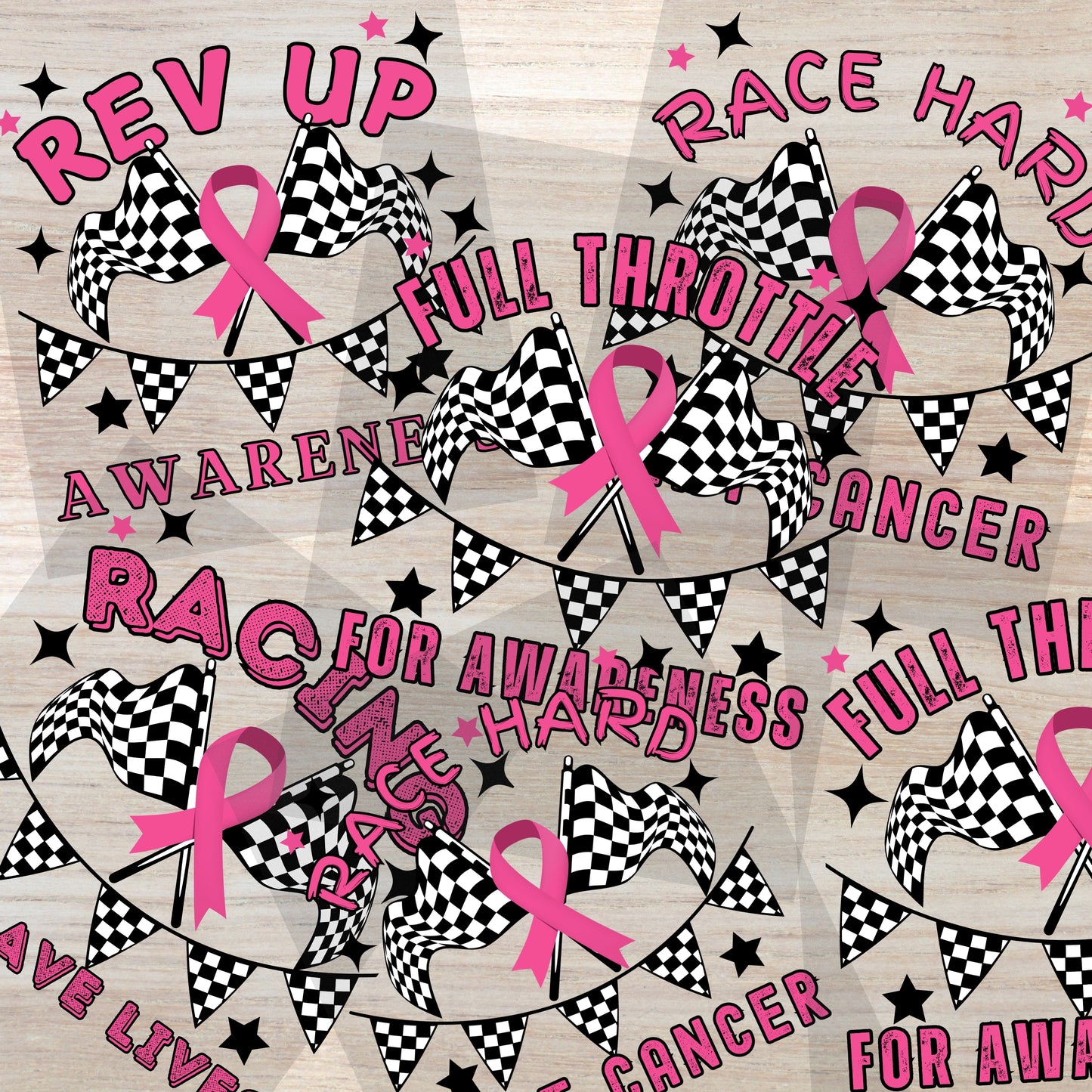 Racing to save lives PINK Breast cancer Awareness PNG