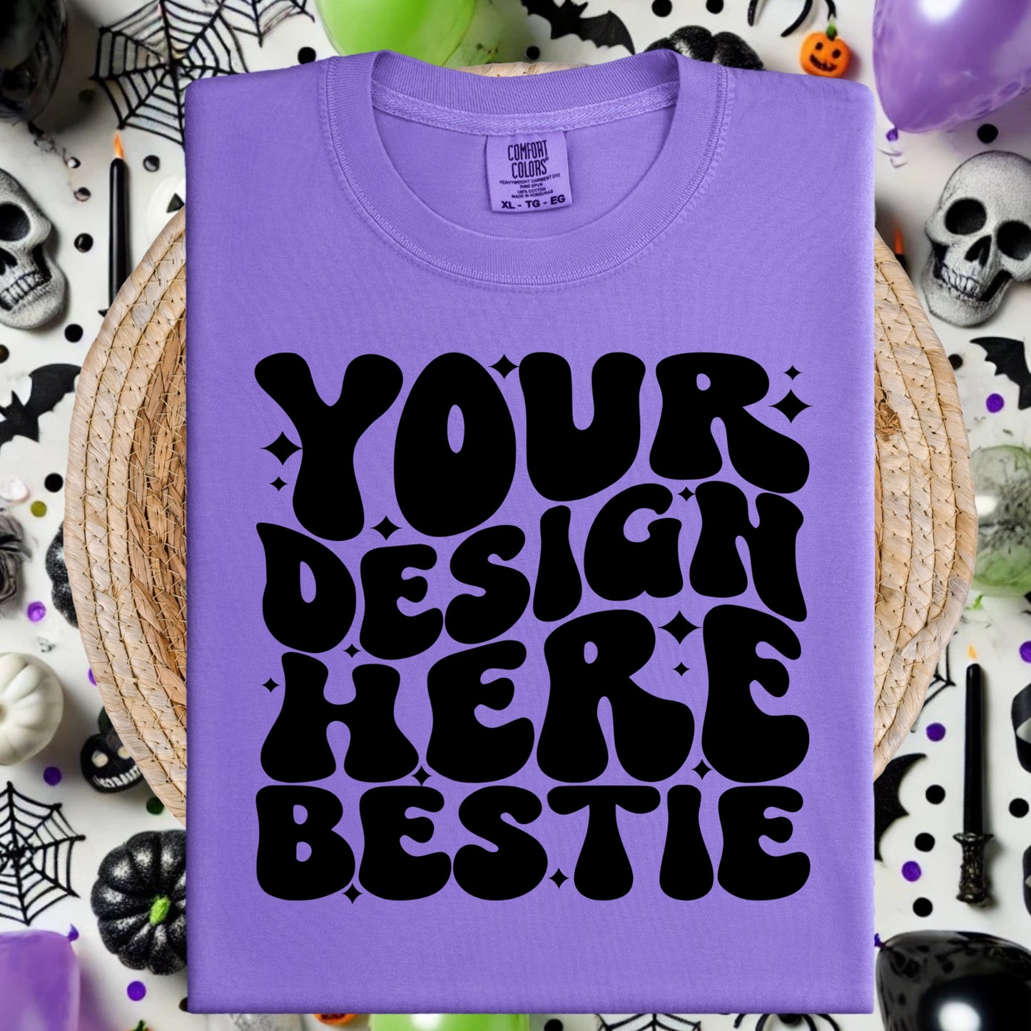 Comfort Colors |CC1717 Mockup | Halloween | Violet