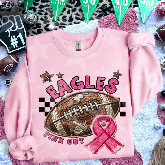 Eagles Pink Out BC Awareness Team Spirit PNG