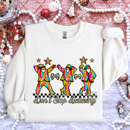 Don’t Stop Believing Brushstroke Santas