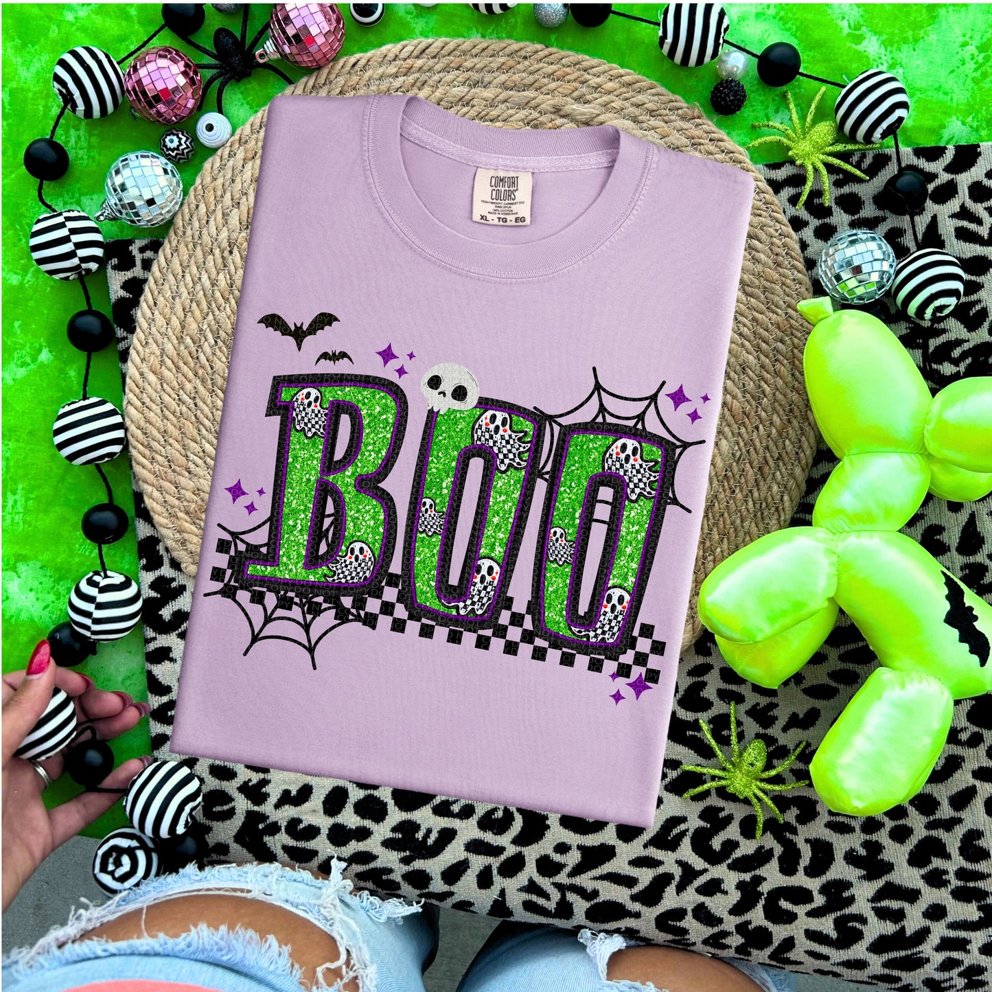 Boo | Halloween Faux Embroidery PNG