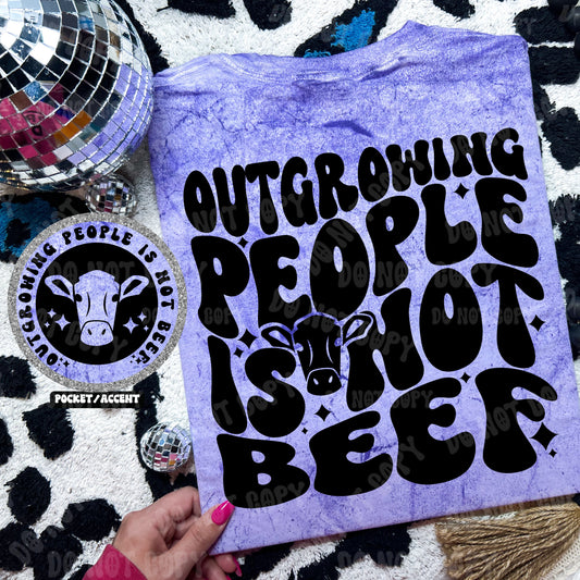 Outgrowing people is not beef PNG