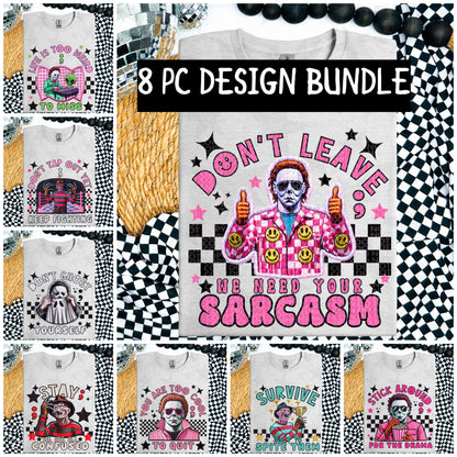 Horror Suicide Awareness 8 Design BUNDLE PNG instant download