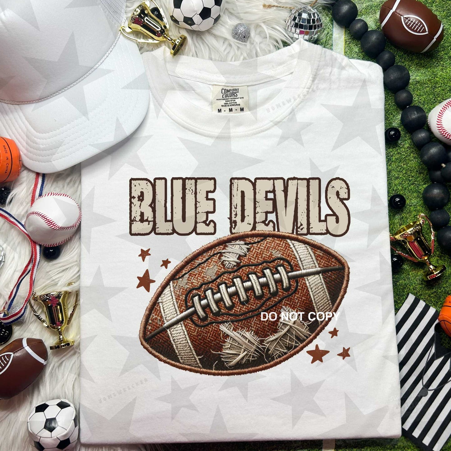 Blue Devils Neutral Football Team Spirit PNG