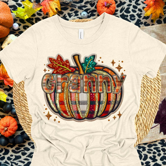 Plaid pumpkin Granny