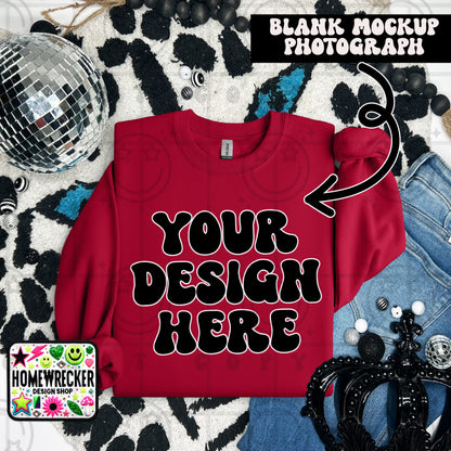 G18000 GILDAN | FOLDED EVERYDAY LEOPARD MOCK UPS | SINGLES