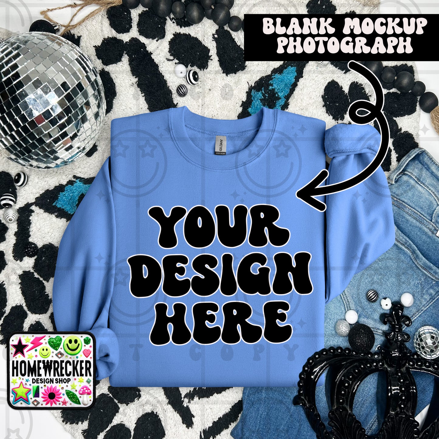 G18000 GILDAN | FOLDED EVERYDAY LEOPARD MOCK UPS | SINGLES