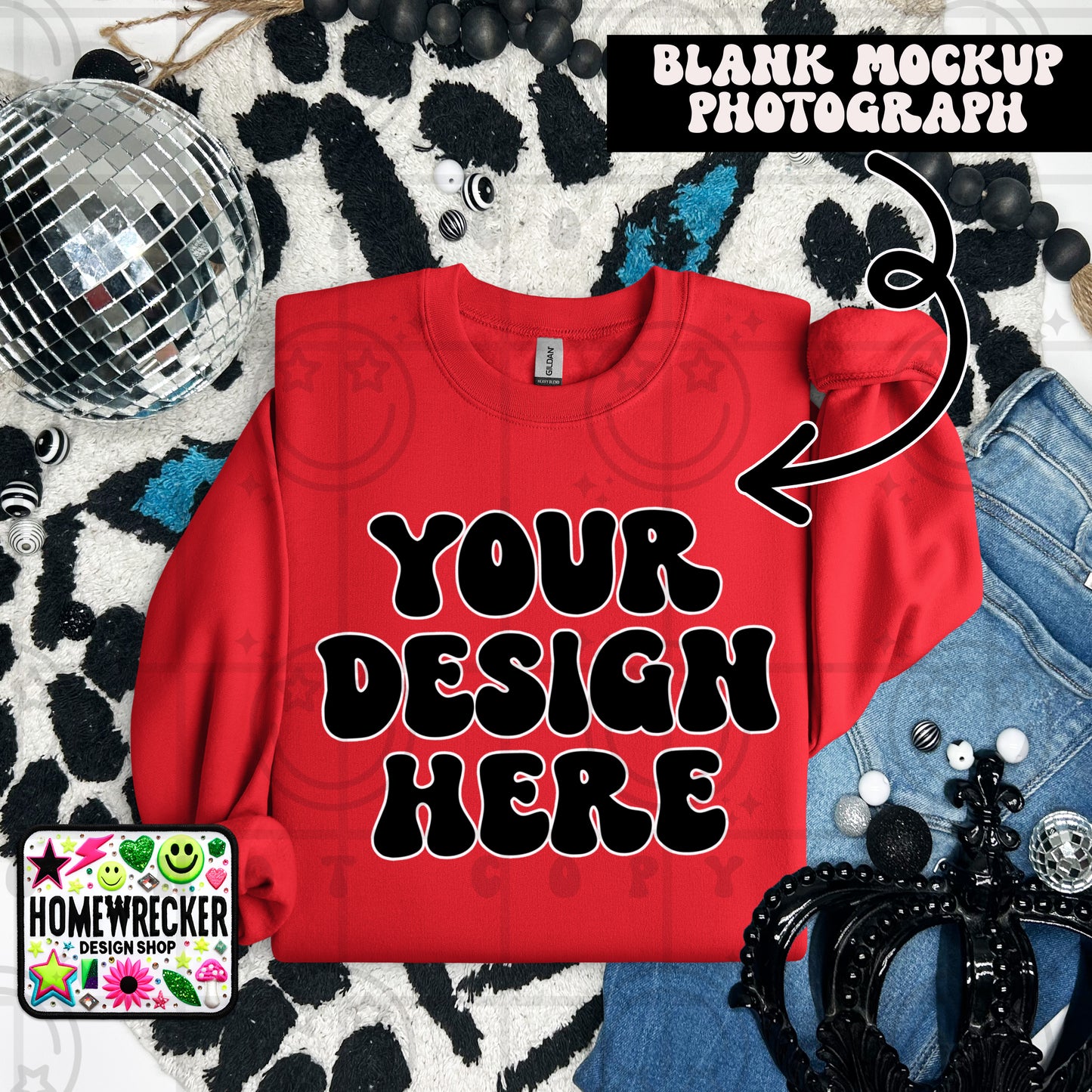 G18000 GILDAN | FOLDED EVERYDAY LEOPARD MOCK UPS | SINGLES