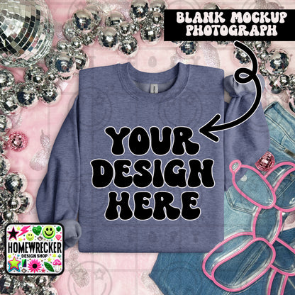 G18000 GILDAN | FOLDED EVERYDAY BALLOON DOGGIE MOCK UPS | SINGLES