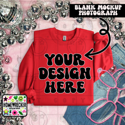 G18000 GILDAN | FOLDED EVERYDAY BALLOON DOGGIE MOCK UPS | SINGLES