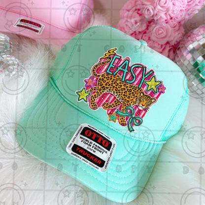 Easy Tiger Faux Embroidery digital patch PNG digital download