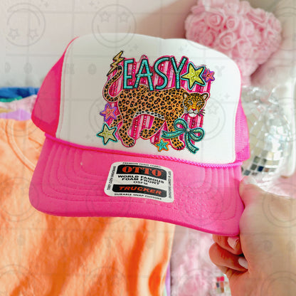 Easy Tiger Faux Embroidery digital patch PNG digital download